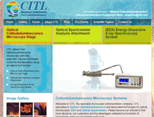 Tablet Screenshot of cathodoluminescence.com